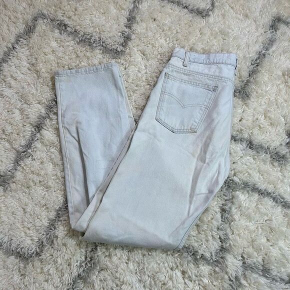 Levi's Light Gray Denim Jeans vintage orange label - Picture 1 of 9